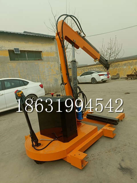 宜兰县自卸车厢随车吊 自制轮式四不像起重机 四驱平板吊 5吨 贵盛